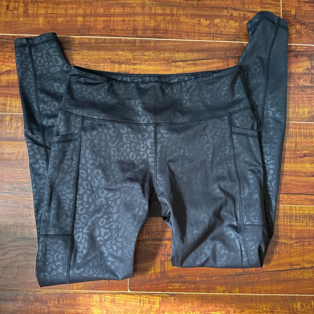 CVG Black Leopard Print Leggings